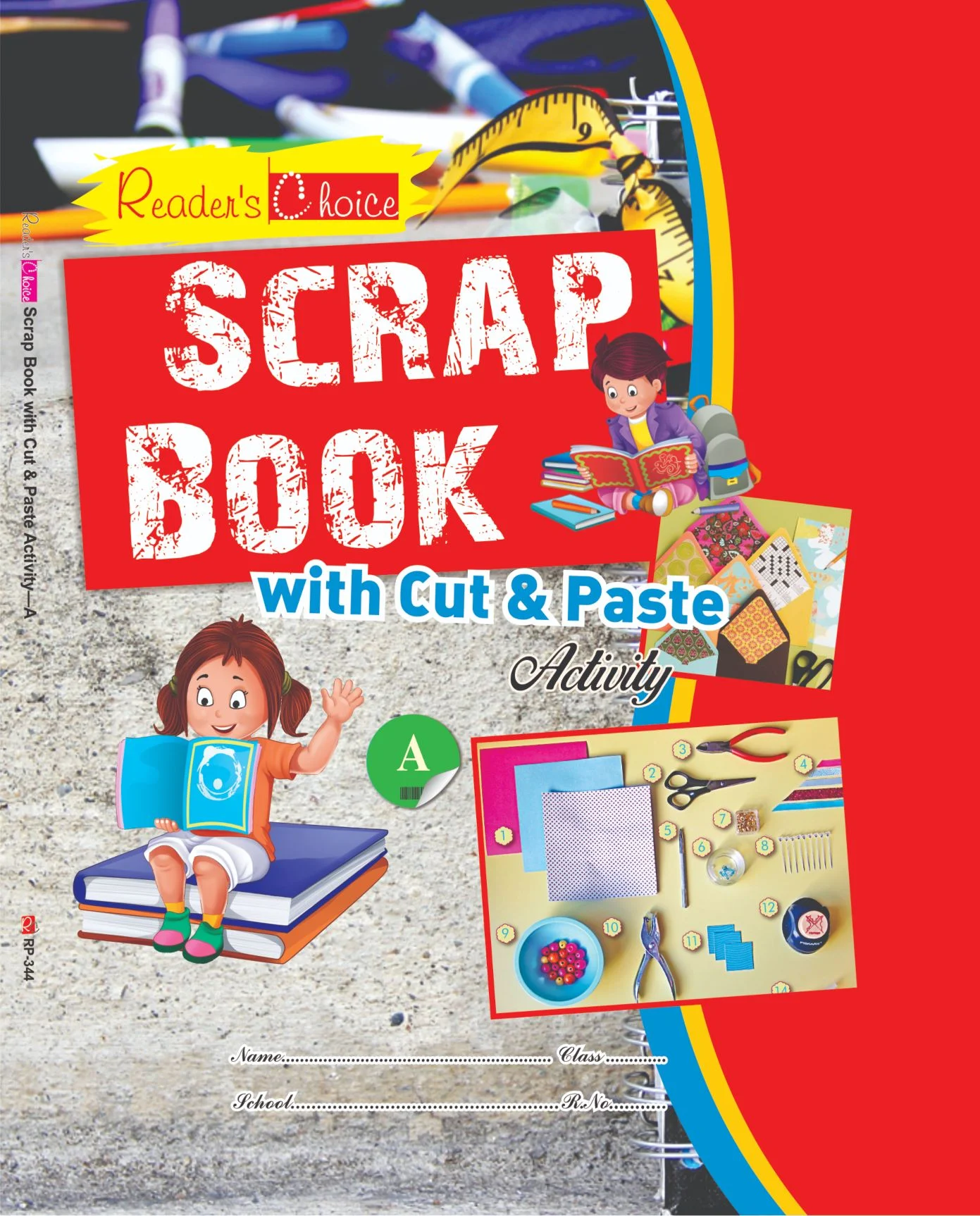 Readers Choice SCRAP BOOK WITH CUT & PASTE-A